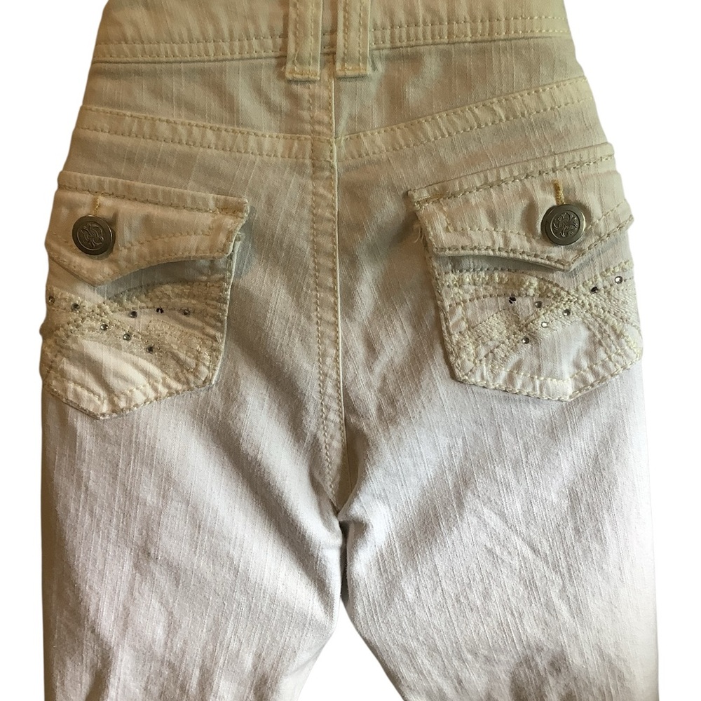 No Boundaries Cream Button-Fly Jeans Excellent Condition Size 9 - Picture 9 of 12